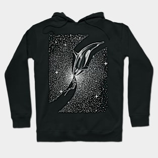 Starry Orca and diver Hoodie